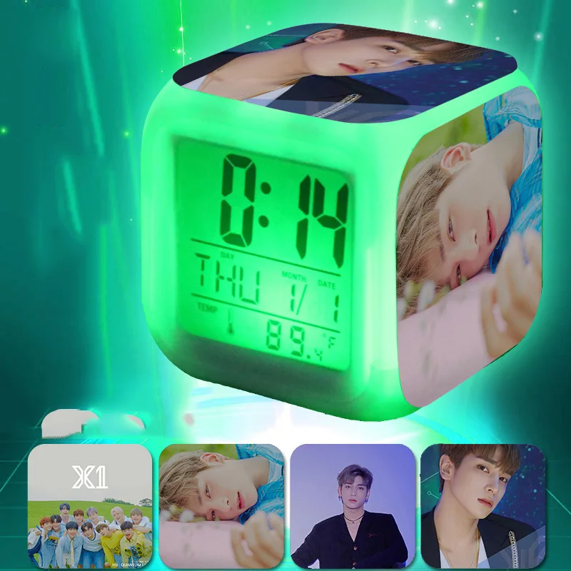 KPOP производство 101x1 квантовый прыжок 7 цветов декомпрессионный будильник Летающая вспышка стоящий светодиодный светильник ким Йохан сон Хён Цзюнь