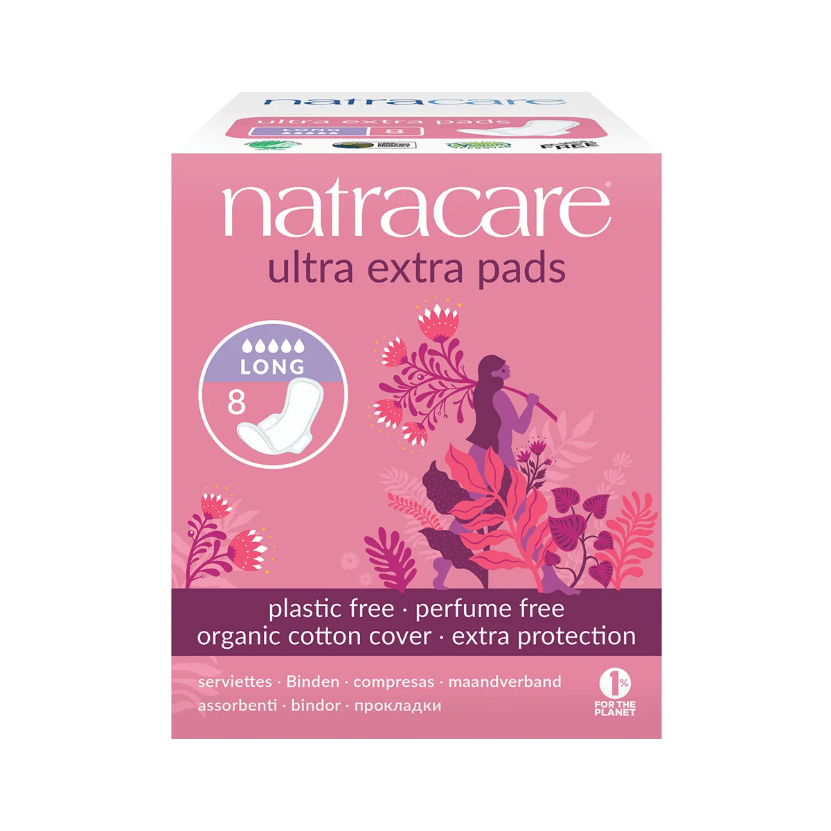 5 Box Sanitary Pads 8 Pcs Natracare Organic Pad Ultra Wholesale Mora Mona Menstrual Comfortable Mama pad For W |