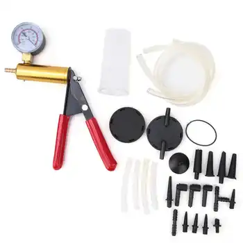 

Handheld Vacuum Pump Hose Kit Brass Core Manual Vacuum Tester Set Brake Bleeder Pump