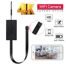 Mini cámara IP con WiFi para el hogar, grabadora de vídeo con batería P2P de movimiento, control remoto, TF oculto