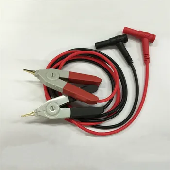 

Professional Gold-plated Test Cable Leads Replacement Capacitor Alligator Clip Cable for Multimeter Capacitors Tester Tool