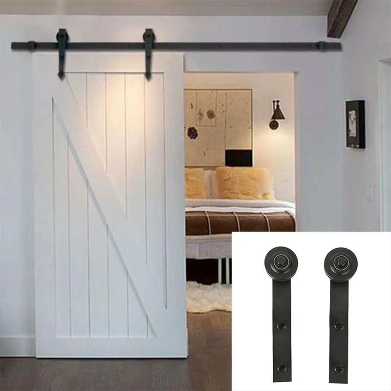 2 * дверные дорожки углеродистые стальные колеса раздвижные двери сарая комплект