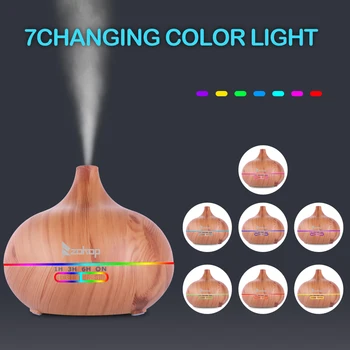 

7 Colorful RGB Light Aromatherapy Essential Oil Diffuser Cold Mist Humidifier with White Controller Portable Ultrasonic Diffuser