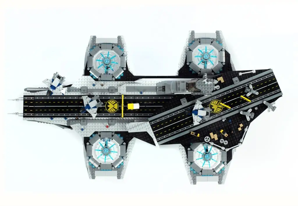 Marvel Супергерои Мстители Фигурки щит Helicarrier 3057 шт Marvel Бесконечность войны фигурные блоки детские развивающие игрушки