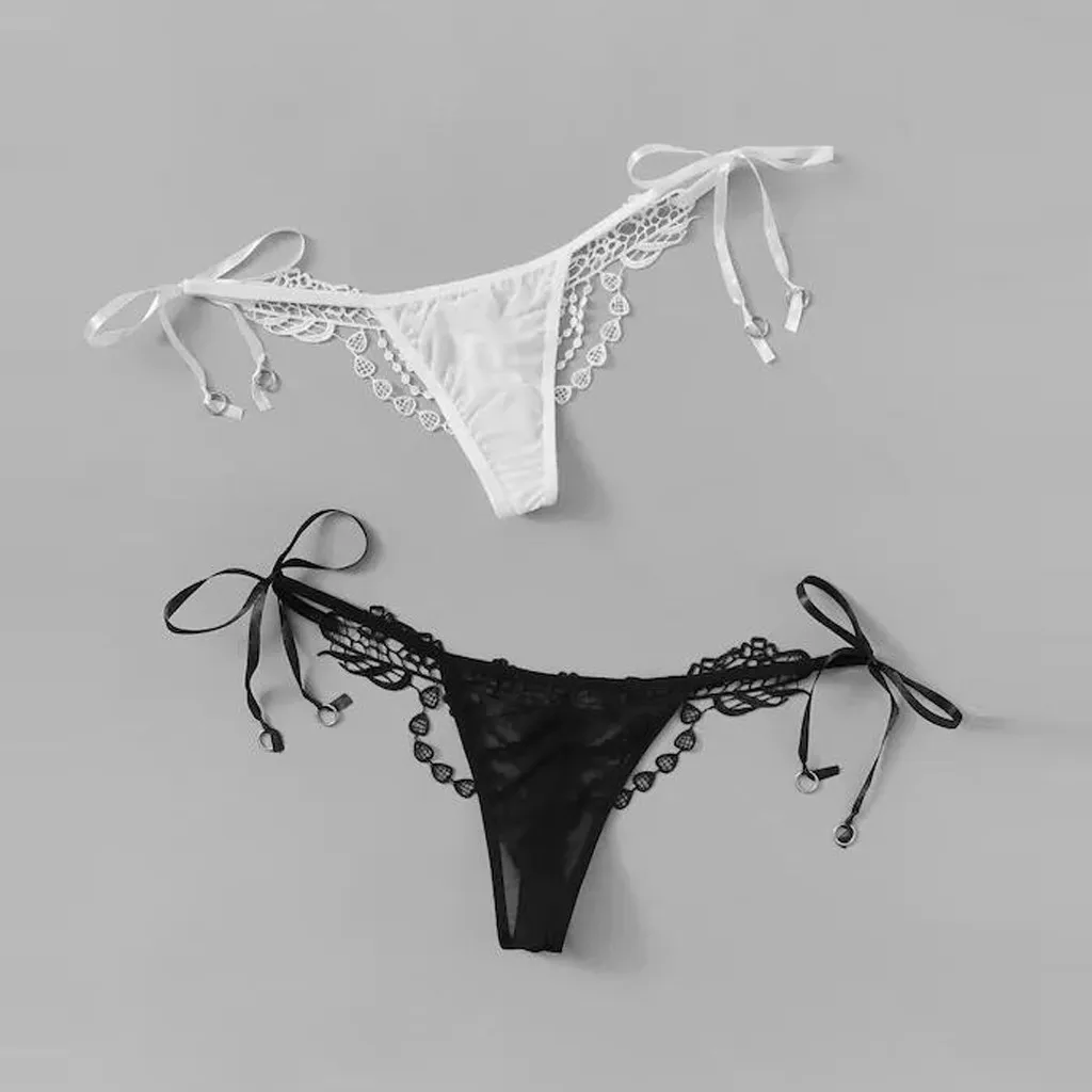 Exotic Set Sexy Briefs Temptating Novelty Women Sexy Lace Tie Side Lace Panty Lingerie Underwear Thong G-string Adult Sex toys