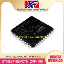 10 pçs/lote STM32F103VCT6 STM32F103VCT6TR STM32F103 Flash Microcontroladores ARM-Cortex MCU 32BIT M3 256kB QFP-100