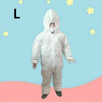 

Child Protective Clothing Kids Disposable Hazmat Suit Safety Coverall Dust Suit No Odor Safe Healthy Isolation Gowns