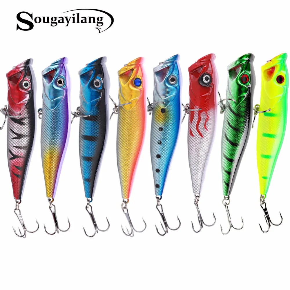Sougayilang 8 шт. посылка вке 110 мм 12 г искусственная Рыболовная Приманка Topwater приманка