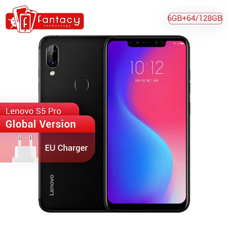 Оригинал глобальная версия lenovo S5 Pro 128 ГБ восьмиядерный смартфон Snapdragon 636 6 2 дюймов