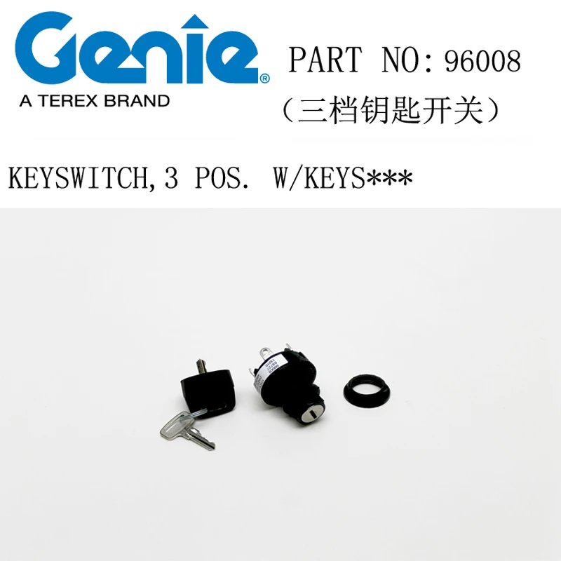 Ignition Start Switch In stock Genie Spare Parts Key Swith 96008S Ignition switch 96008 for Genie GS-1930 GS-2632