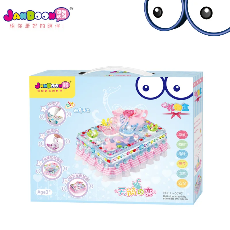 price cut Diy Handmade Gift Jewelry Receiving Box Parent-Child Interactive Children's Toys arts and crafts fo