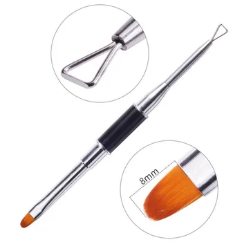 

1PCS Dual-Ended UV Gel Nail Polish Triangle Stick Rod Remover Nail Art Pen Brush Manicure Tools Nail Brush