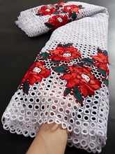 

African Lace Fabric 2021 High Quality Milk Silk Lace Nigerian Guipure Lace Fabrics For Wedding Party Dress Sewing 2.5Yards TY089