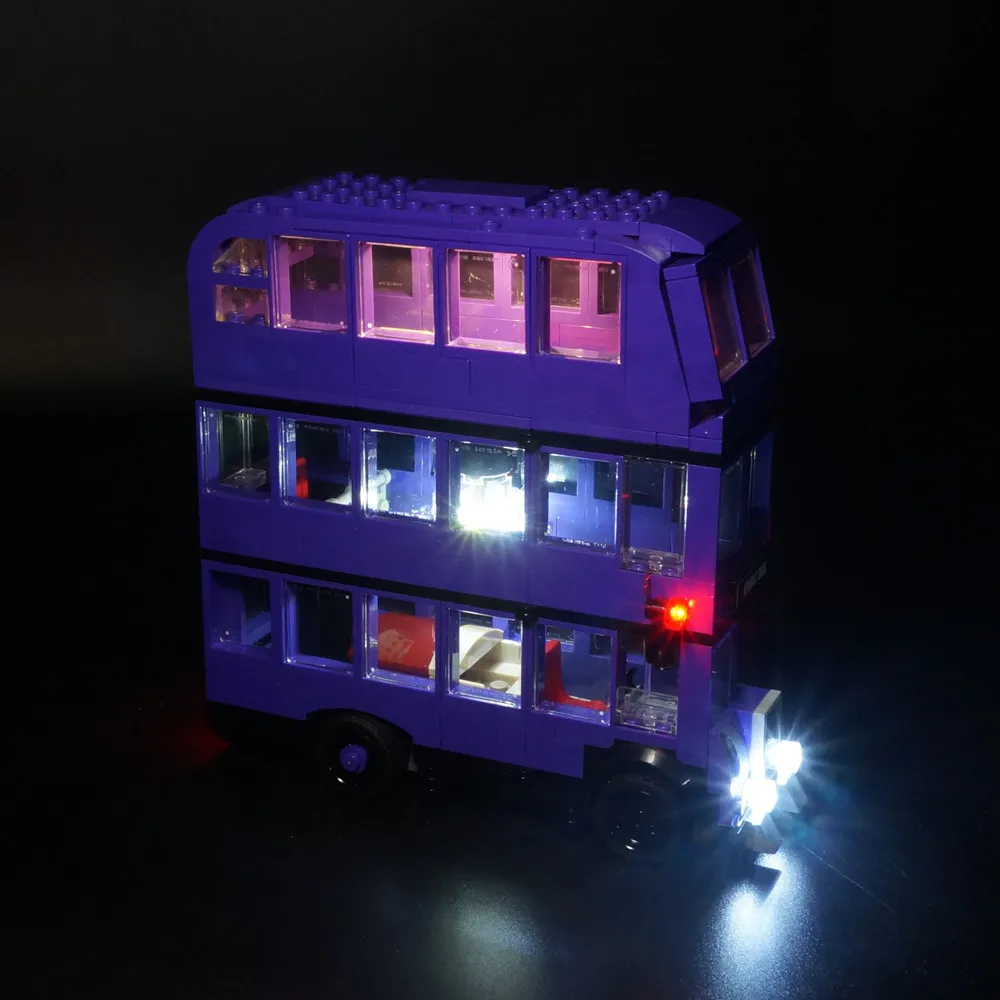 LED Light Set For 75957 The Knight Bus Building Bricks Creator City DIY Toys Blocks Bricks Only Lighting Kit NOT Include Model 3