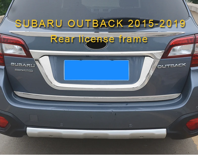 Для Subaru Outback- автомобильный Стайлинг задняя рамка для лицензии накладка наклейка внешние аксессуары