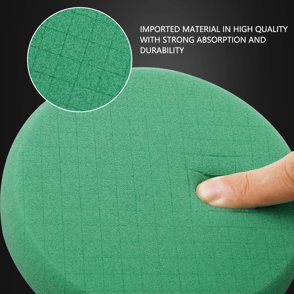 SPTA 1PC 5"(125mm)/6"(150mm)7"(180mm) Grid Round Pads Sponge ing Polishing For DA/RO/GA Car Polisher