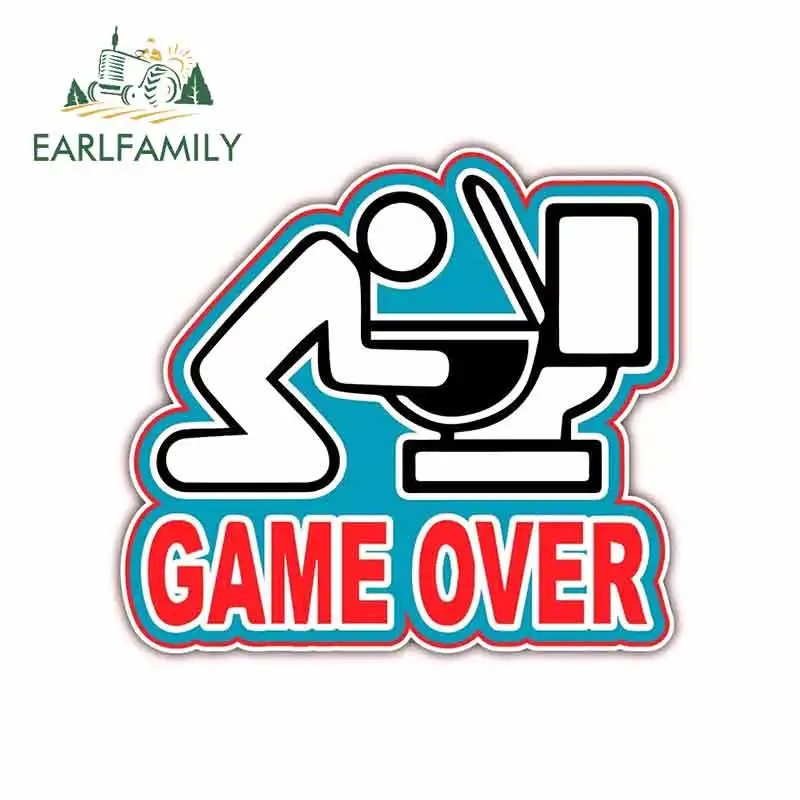 EARLFAMILY 13 см x 11 6 для игры Over метания на шнуровке русские питьевой тонкой наклейка