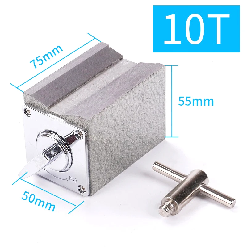  Metal Switch Magnetic Table Base 6T 8T 10T 12T V type Magnetic Base Dial Indicator Stand Base Magne