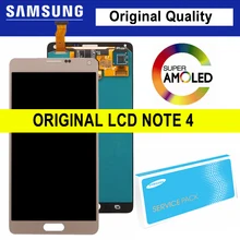 Original 5.7 lcd lcd lcd substituição para samsung galaxy note 4 note4 n910 n910c n910a n910f n910h display lcd de toque digitador da tela