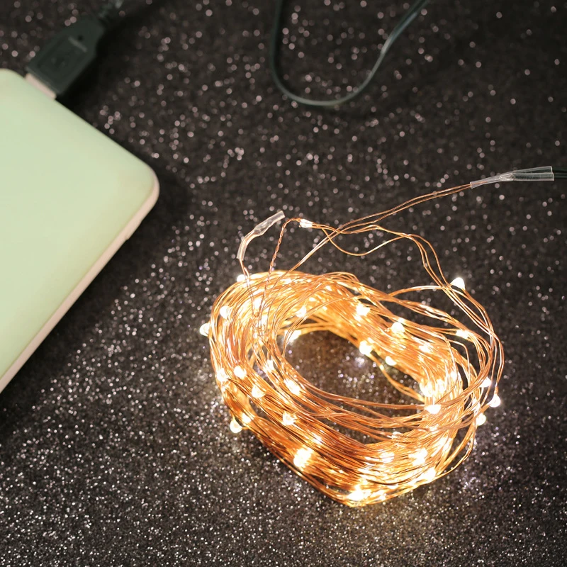 Decor Light String USB Waterproof Holiday Seasonal Home Fairy Lamp 10M