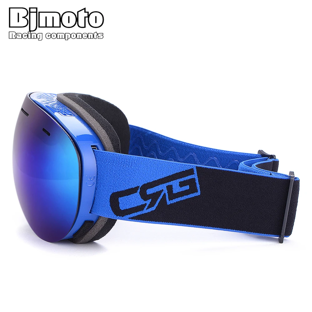 BJMOTO новые лыжные очки для мужчин и женщин, очки для сноуборда, очки для катания на лыжах с защитой от уф400 лучей, лыжные очки, противотуманные лыжные маски