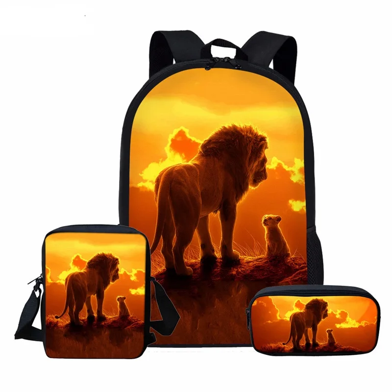 FORUDESIGNS-Movie-Lion-King-Print-School-Backpack-for-Boys-Casual-Men-Daypack-Teenager-Cartoon-Vintage-Bag (1)