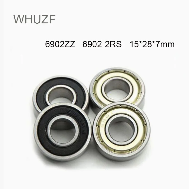 

WHUZF 6902-2RS 6902ZZ Bearings ABEC-1 (4/6PCS) 15x28x7 mm Metric Thin Section 6902 2RS Ball Bearings 6902 2Z 61902 RS ZZ 2RZ