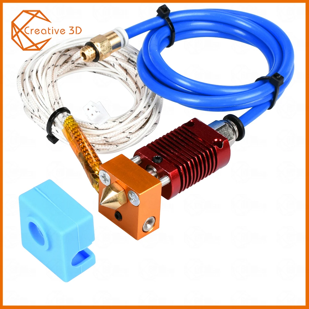 Аксессуары для 3d принтера CR10 экструдер j-головка Hotend комплект CR10/CR10S/CR8/CR7 3D V6 экструдер MK8 силиконовый чехол 1,75/0,4 мм