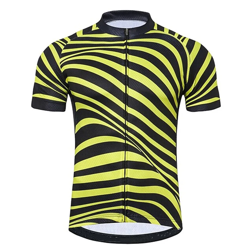 Short Sleeve Polyester Breathable Sport Apparel Quick Dry MTB Road Cycling Summer Jersey Men Bike Mountain Back Pocket | Спорт и