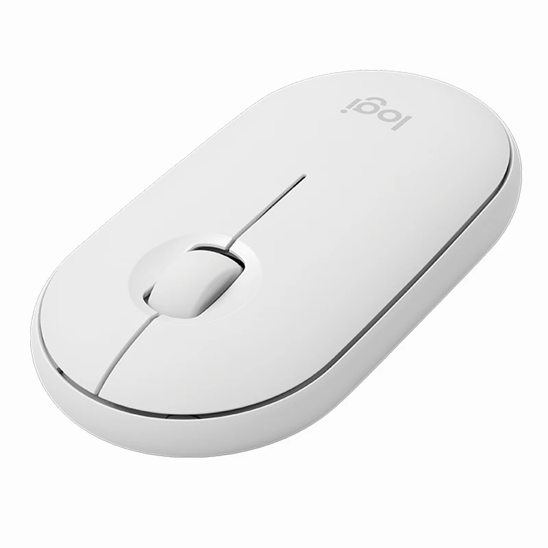 Мышь Logitech PEBBLE Bluetooth бесшумная беспроводная мышь тонкая светильник Кая