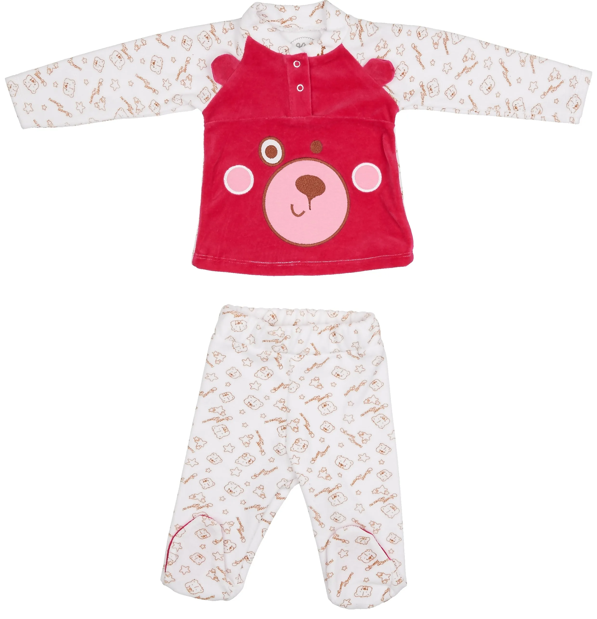 Комплект для девочки Viva Baby D1007 фуксия 62-68 | Мать и ребенок