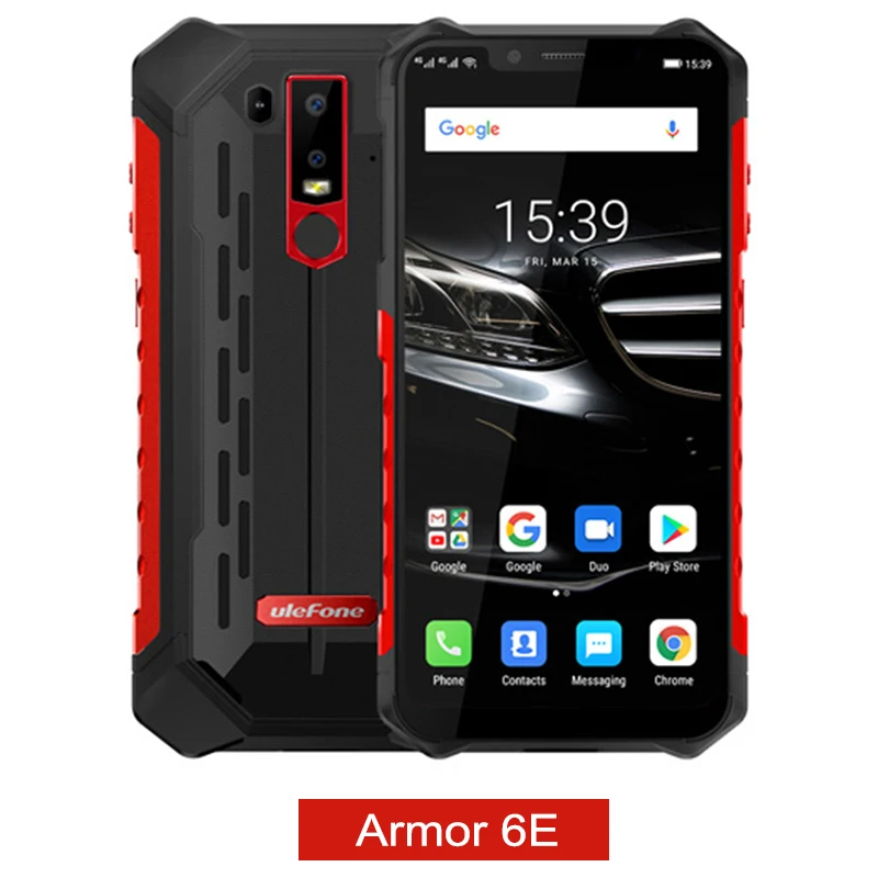 Armor 6E Ulefone Armor 6E IP68 водонепроницаемый мобильный телефон Helio P70 4 Гб+ 64 Гб 6," Беспроводное зарядное устройство 5000 мАч Android 9,0 смартфон NFC - Цвет: Armor 6E
