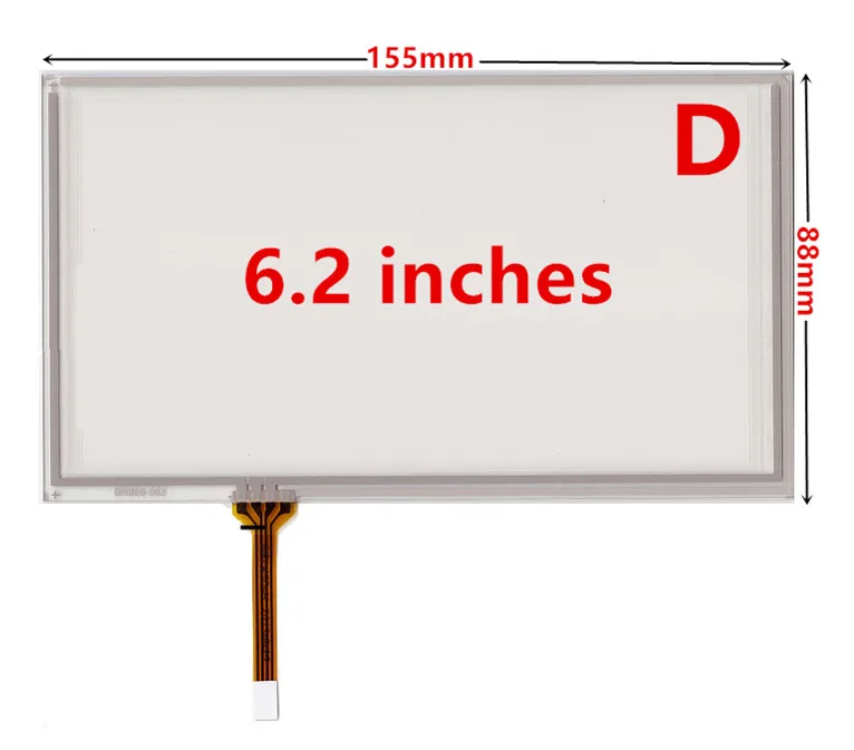 Digitizer Resistive para a Navegação do Carro Dvd e do Gps Tela Táctil dos Multimédios Peças de Substituição do Vidro do Painel 62 8 - Imagem 3