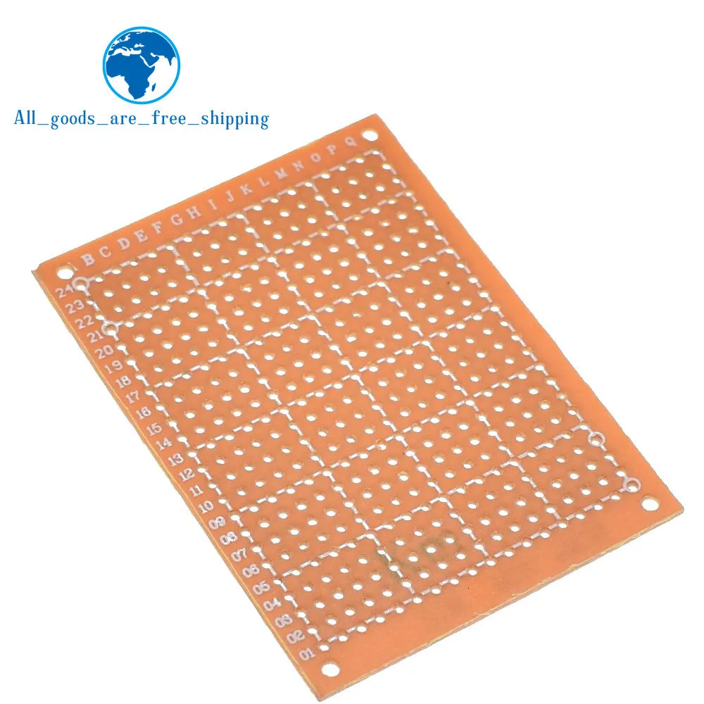 Горячая 5*7 PCB 5x7 PCB 5 см 7 см DIY Прототип бумага PCB универсальная плата, желтый
