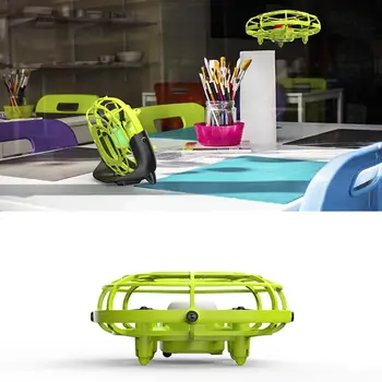 

Mini Drone UFO Infrared Sensing Control Hand Flying Aircraft Quadcopter Indoor Outdoor Ball Hands Operated Drone for Kids Gift