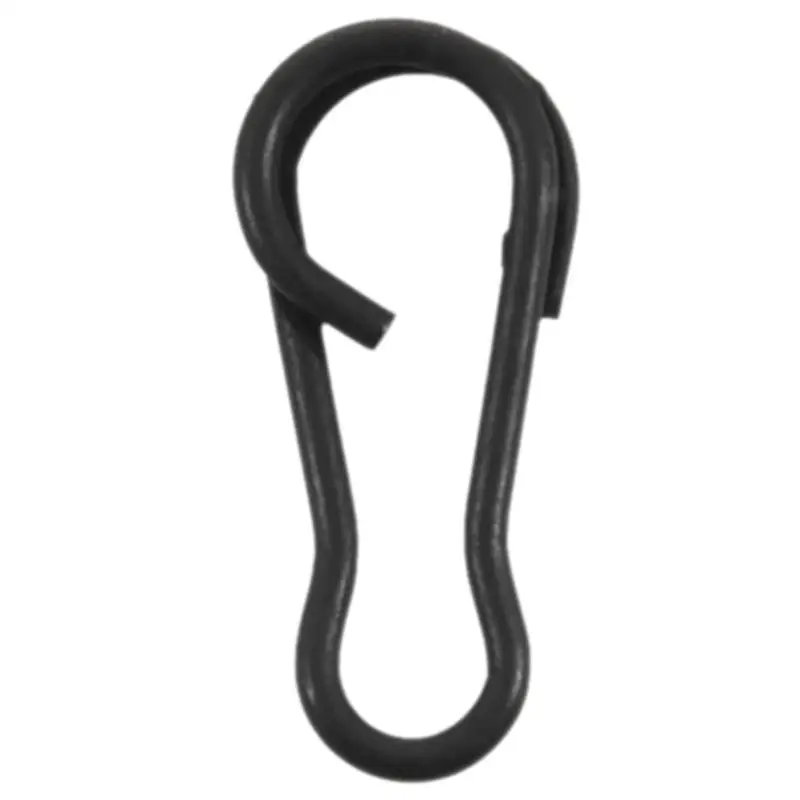 

Matte Black Multi Clips Carp Fishing Tackle Quick Change Clips Rigs Swivels Leads Links 1.2cm/0.34in