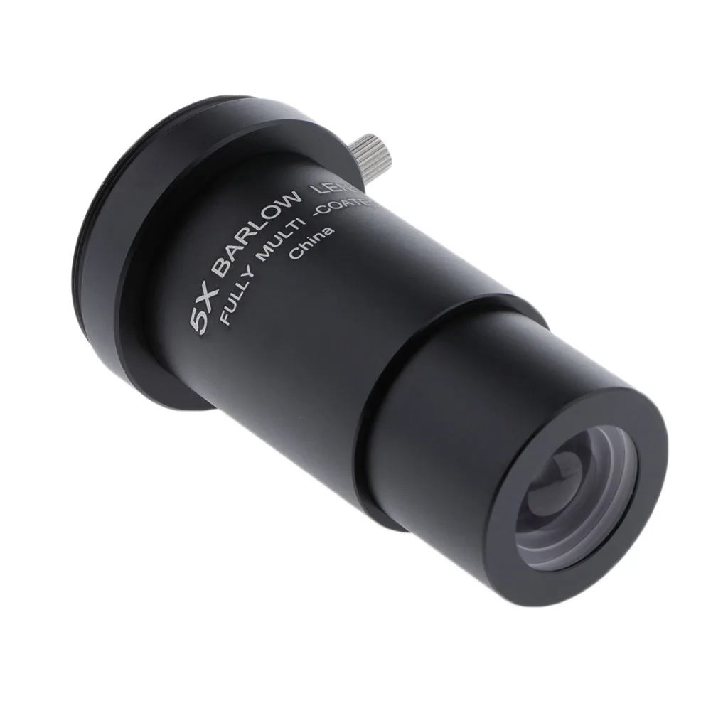 Telescope Eyepiece Barlow Lens 3X Magnification 1.25 Inch Universal T Ring Adapter