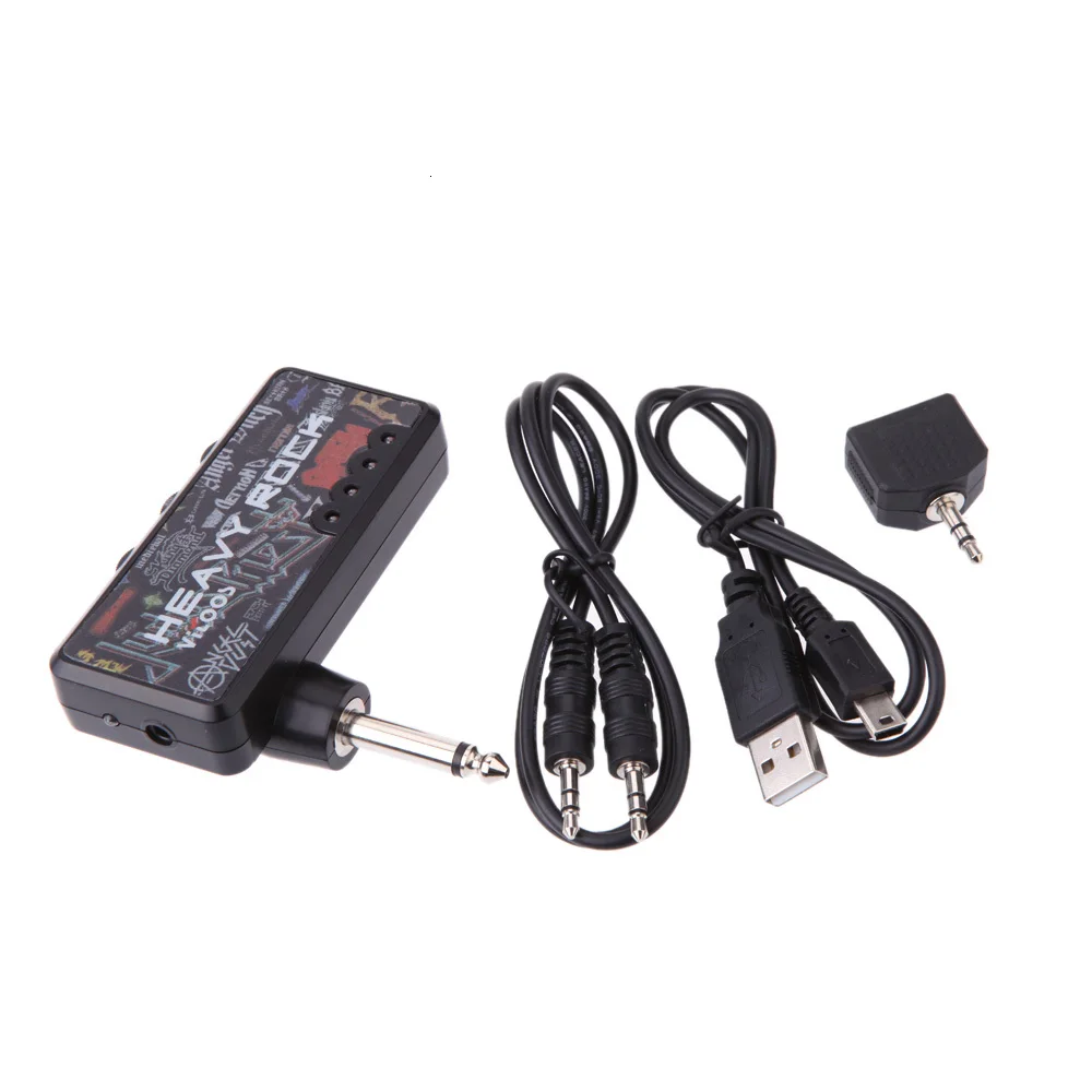 2019 Hot Portable Guitar Amplifier Electric Guitar Mini Headphone Amp Light weight Design Heavy Rock Compact
