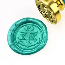 Персонализированные морские свадьбы с инициалами воск печать/инициалы Пользовательские Свадебные печати/свадебные приглашения печать