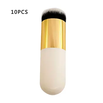 

Chubby Dun Makeup Brush Foundation Brush Beauty Tool Portable Artificial Fiber Makeup Brush Rubber Handle