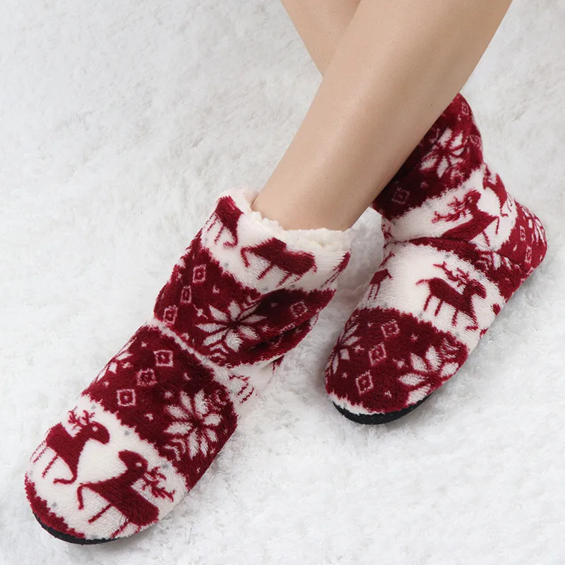 Зимние меховые тапочки; женские домашние тапочки; теплые плюшевые меховые шлепанцы; Рождественская хлопковая домашняя обувь; Pantuflas Mujer