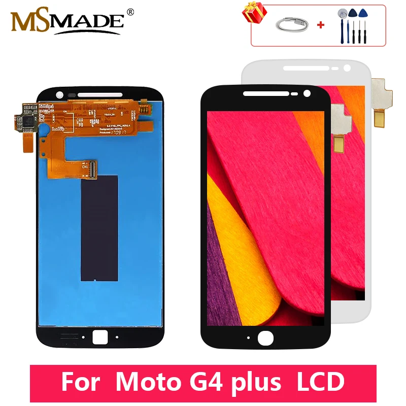 

For Motorola Moto G4 Plus XT1644 XT1640 XT1641 XT1625 LCD Touch Screen Digitizer Display Replacement Assembly Parts Free Gift
