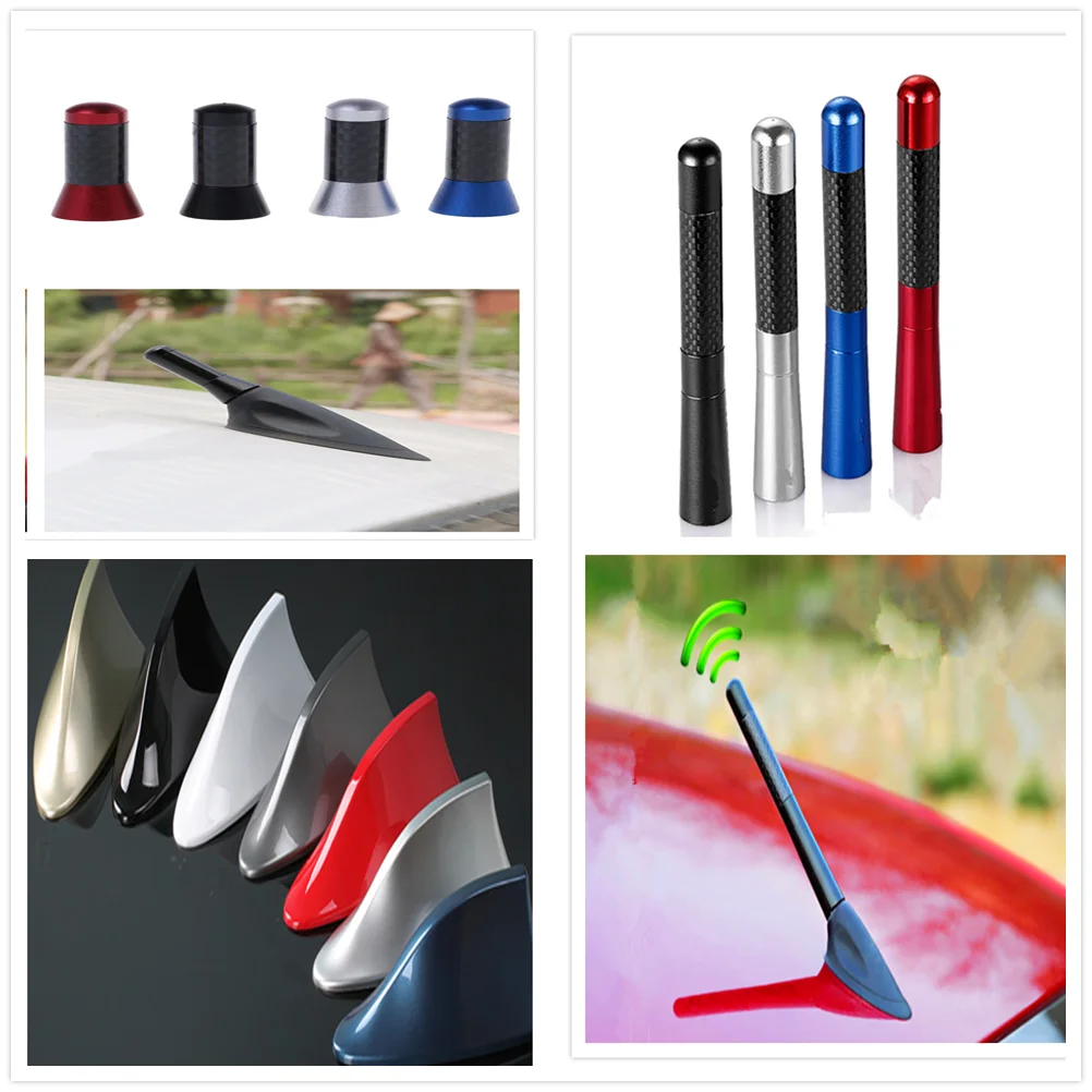 

Car Carbon Fiber roof new Radio shark styling signal Antenna for Peugeot 206 307 406 407 207 208 308 508 2008 3008 4008
