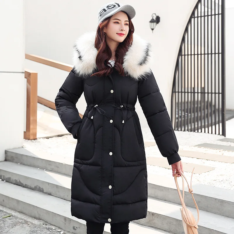 

Cotton-padded Jacket Women's Mid-length Students 2019 Winter New Style Korean-style Loose-Fit Cotton-padded Clothes down Jacket