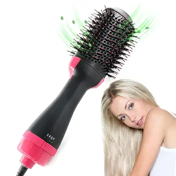 

Hot Air Brush Comb Straightener Electric Hair Dryer And Hair Straightener Professional Blow Curling Iron Hairdryer Styling Tools