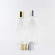 300 мл/400 мл x 12 прозрачные пластиковые контейнеры для жидкого косметическое мыло продукты многоразового пэт бутылки с алюминиевым дисковым колпачком