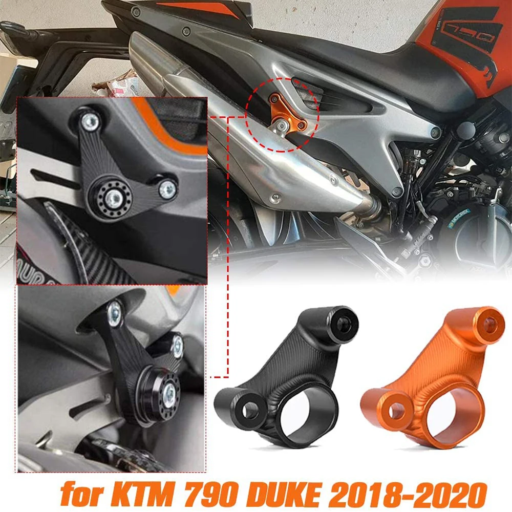 Motorcycle Accessories For KTM 790 DUKE Exhaust Hanger Pipe Fixed Ring Support Muffler Bracket Duke 2021 2020 2019 2018 | Автомобили и