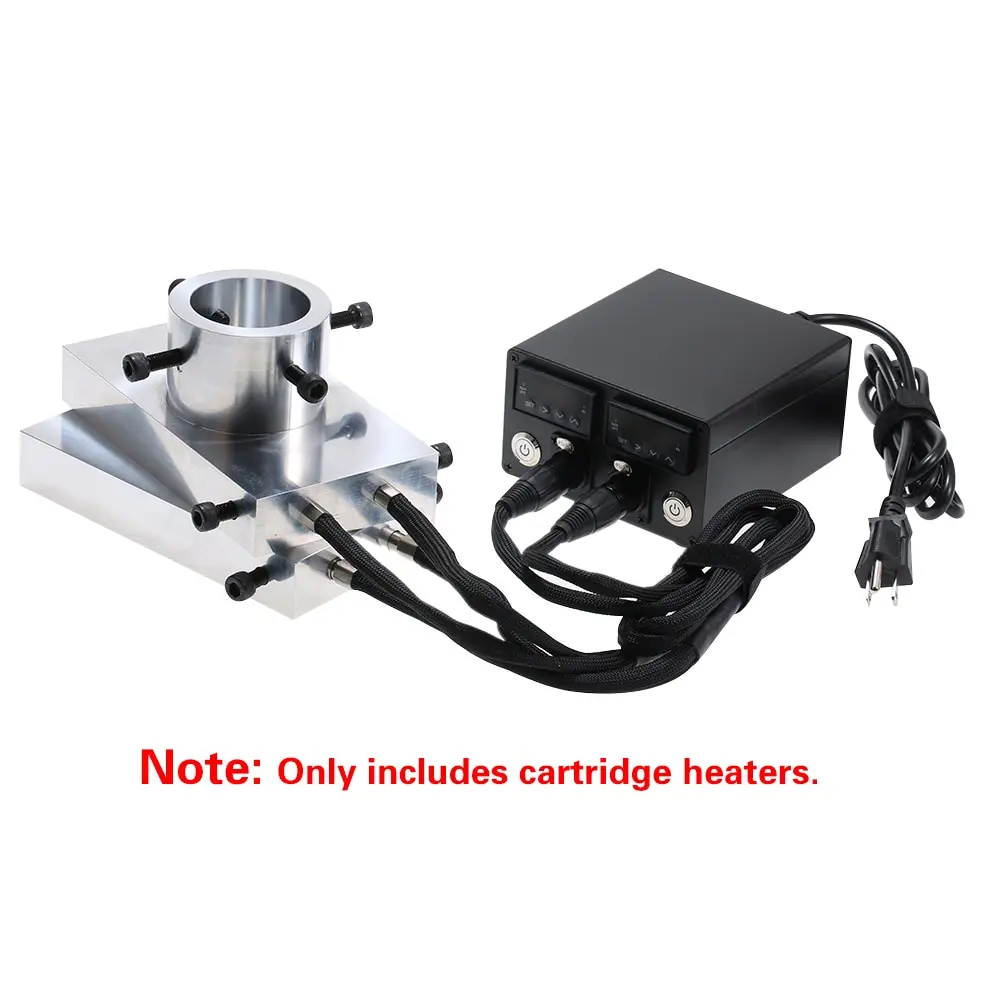 

Rosin Heat Press Kit 4*7" Plates Heavy Duty Double PID Controller Electric Temperature Controller (UK Plug)
