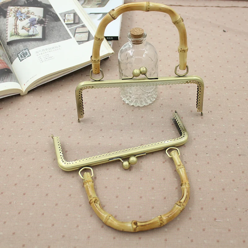 10 Pcs Per Lot Size 20 Cm 25 Metal Purse Frame With Bamboo Bag Handle Diy Handbag Accessories China Online Shop | Багаж и сумки