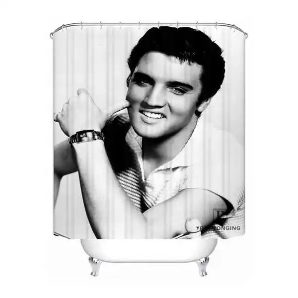 Custom Rock by Elvis Водонепроницаемая занавеска для душа домашняя ванная комната s крючки полиэфирная ткань мульти Sizes180509-08 - Цвет: Shower Curtain